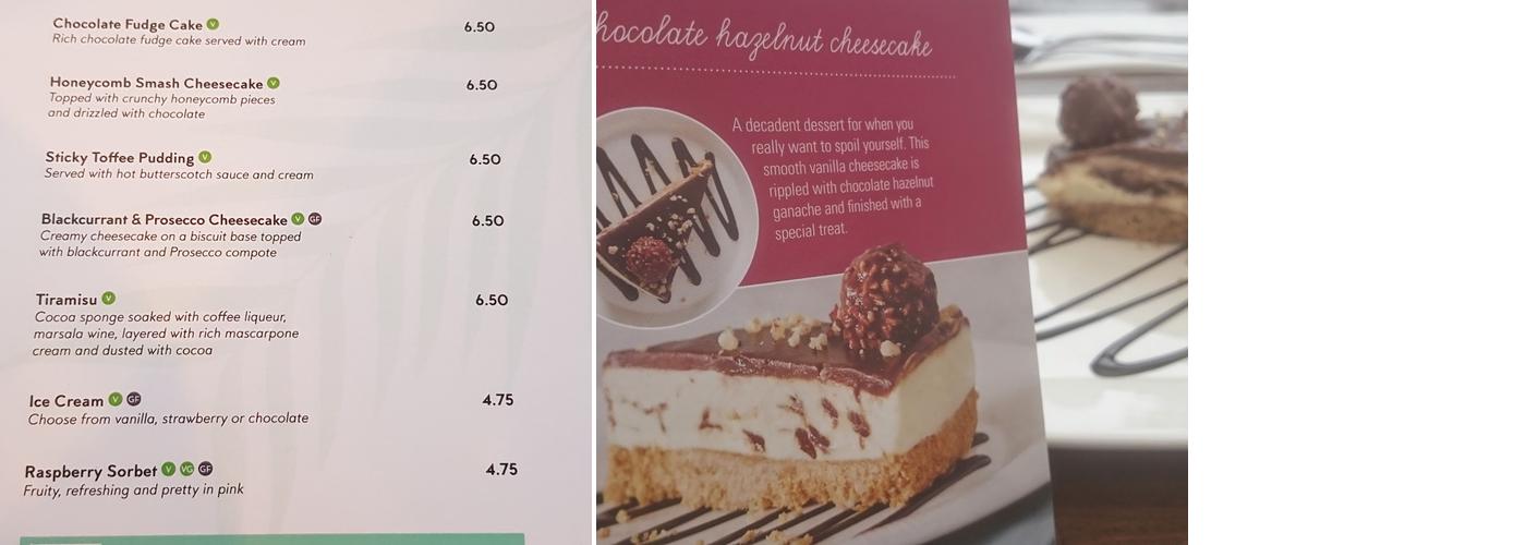 Prezzo Italian Restaurant Clacton On Sea Menu