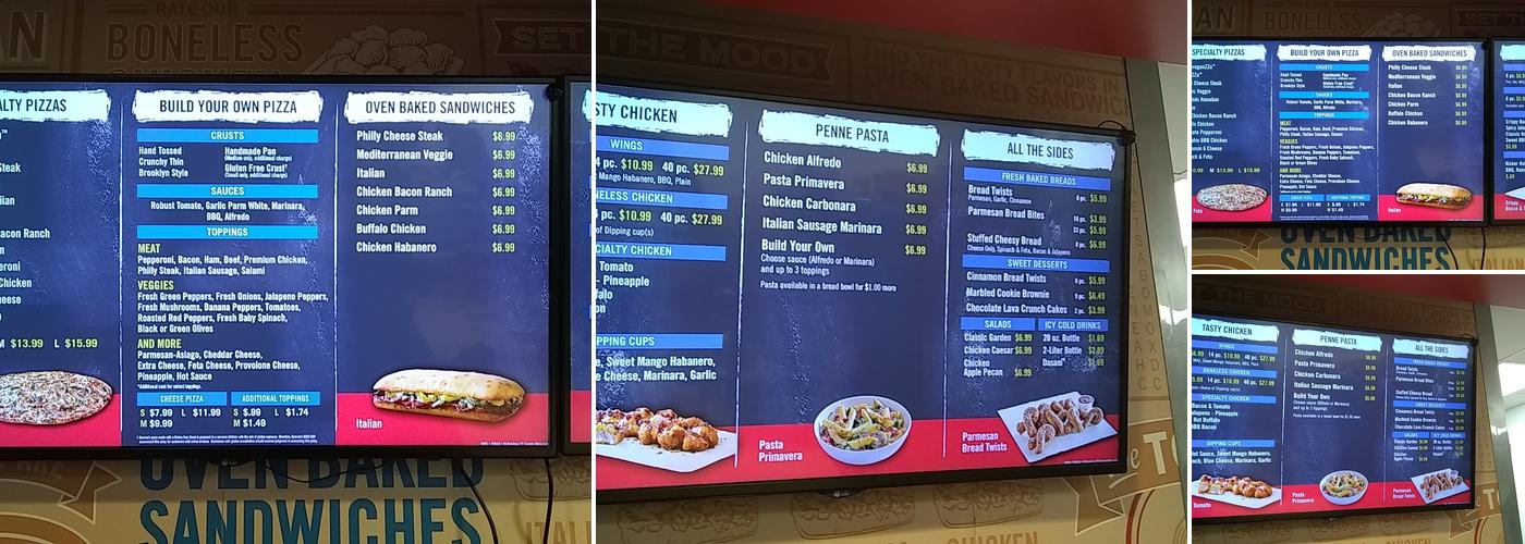Domino's Pizza Menu