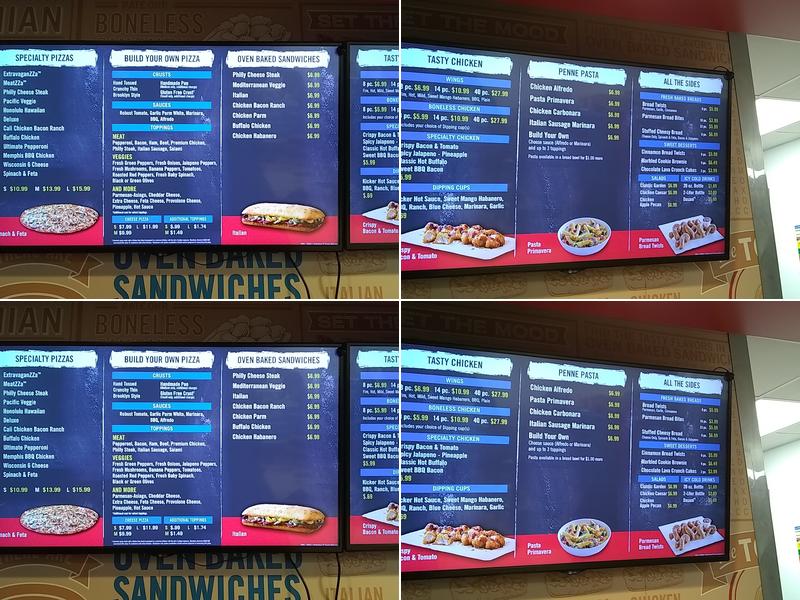 Domino's Pizza Menu