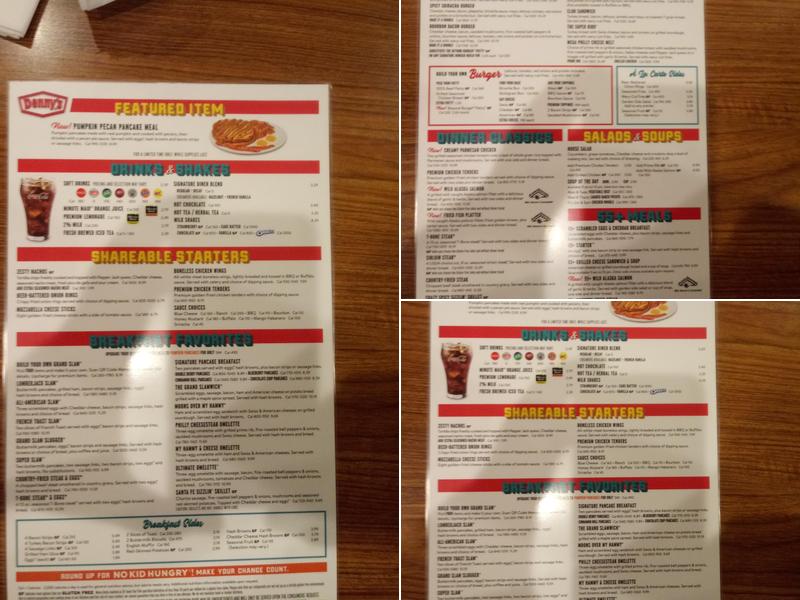 Denny's Menu