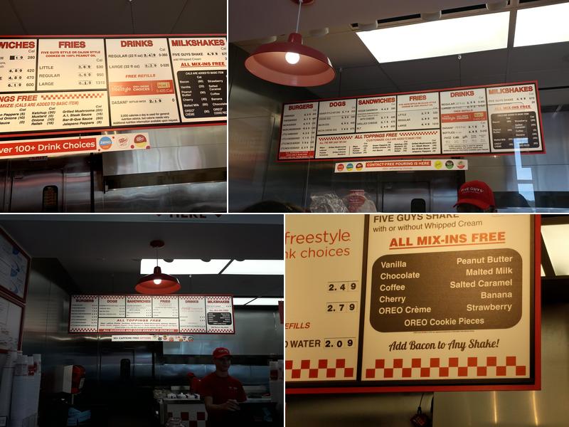 Five Guys Menu