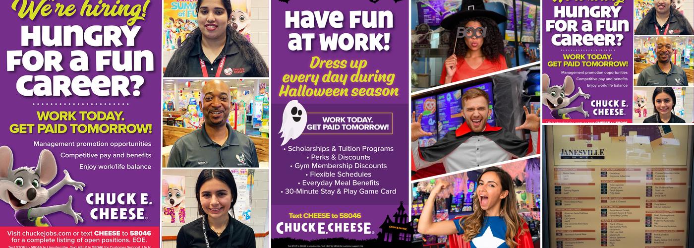 Chuck E. Cheese Menu