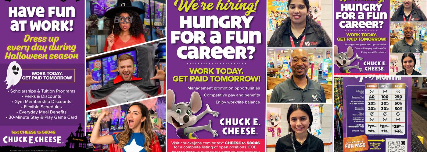 Chuck E. Cheese Menu