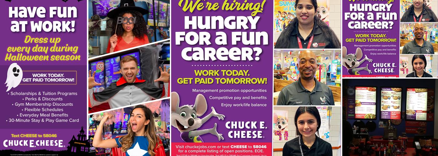 Chuck E. Cheese Menu