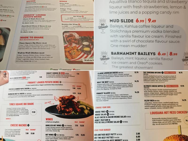 TGI Fridays - Telford Menu