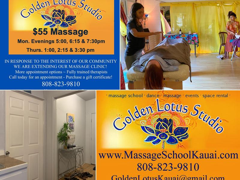 Golden Lotus Studio and Massage trainings Kauai