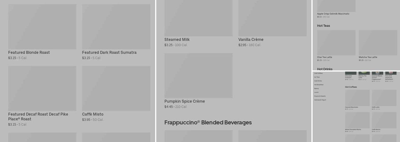 Starbucks Menu