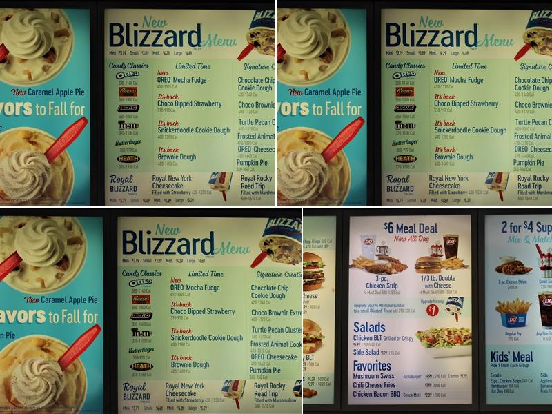 Dairy Queen Menu