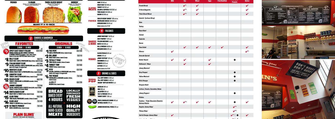 Jimmy John's Menu