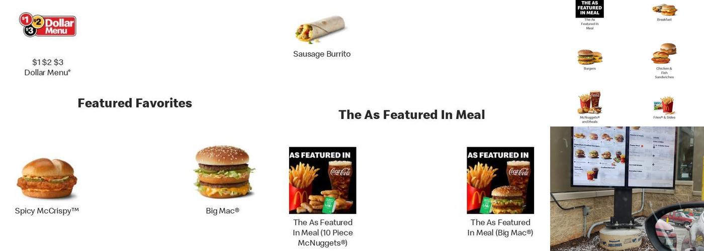 McDonald's Menu