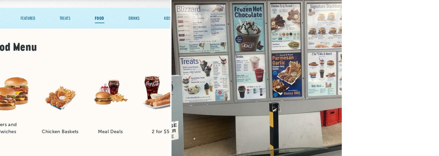 Dairy Queen Menu