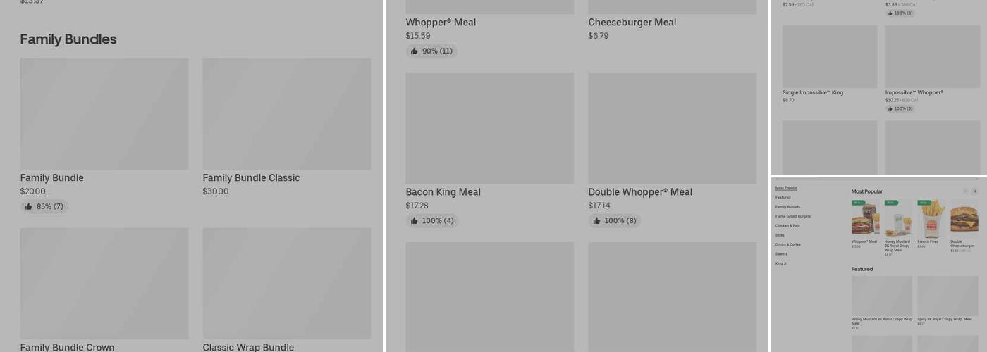 Burger King Menu