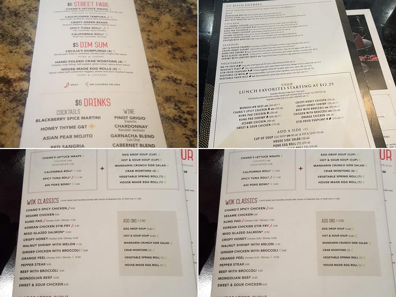 P.F. Chang's Menu