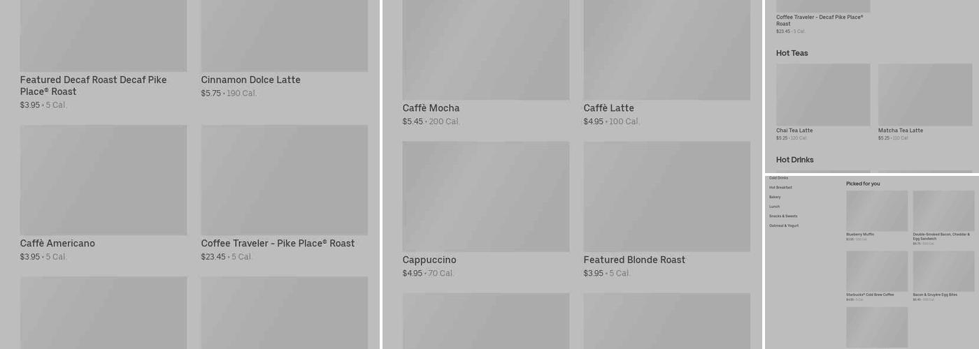Starbucks Menu