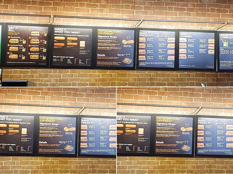 Subway Menu