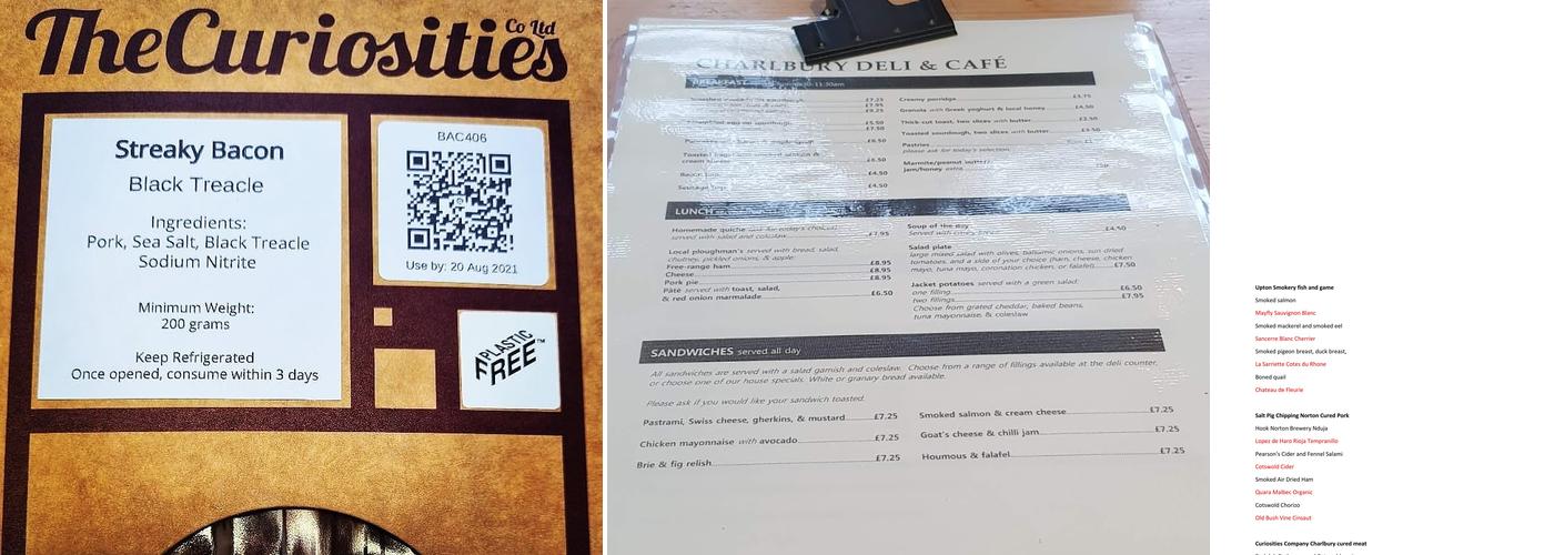 Charlbury Deli & Cafe Menu