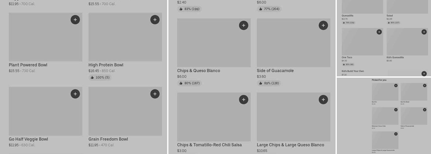 Chipotle Mexican Grill Menu