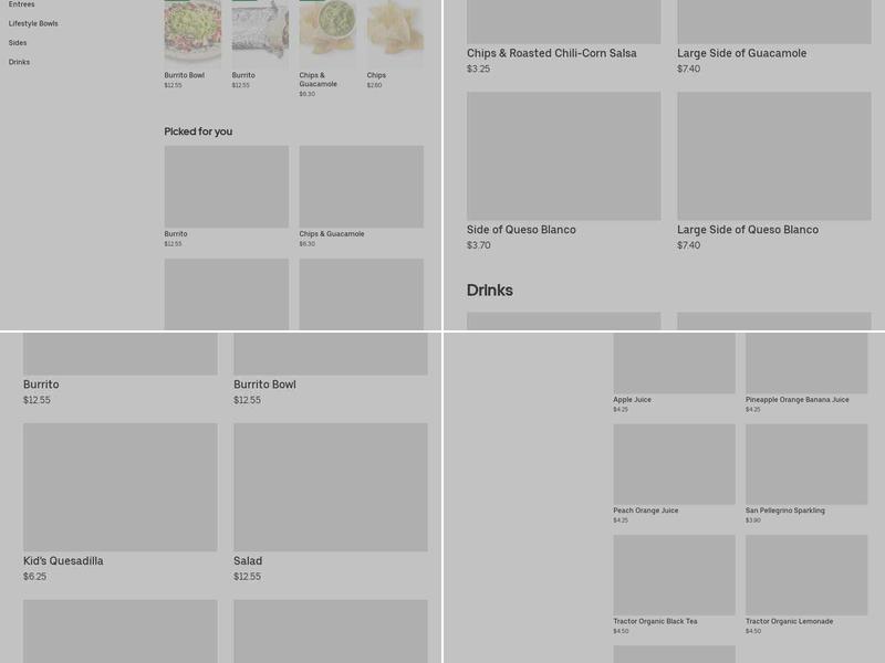 Chipotle Mexican Grill Menu