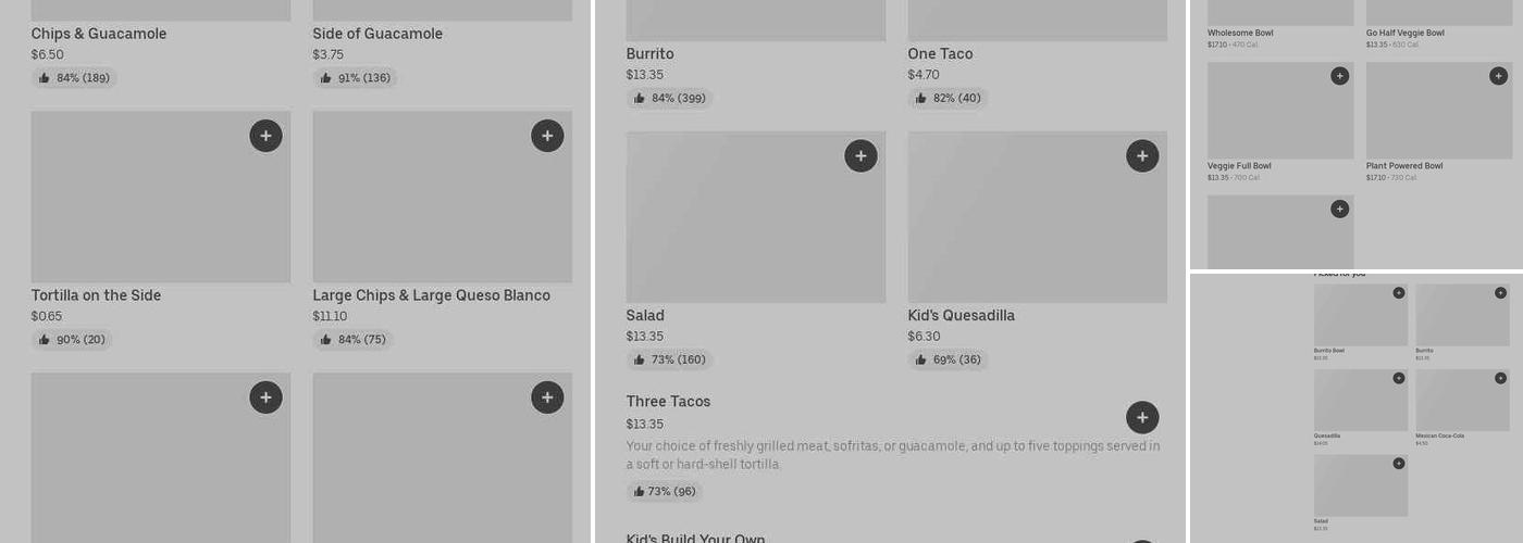 Chipotle Mexican Grill Menu