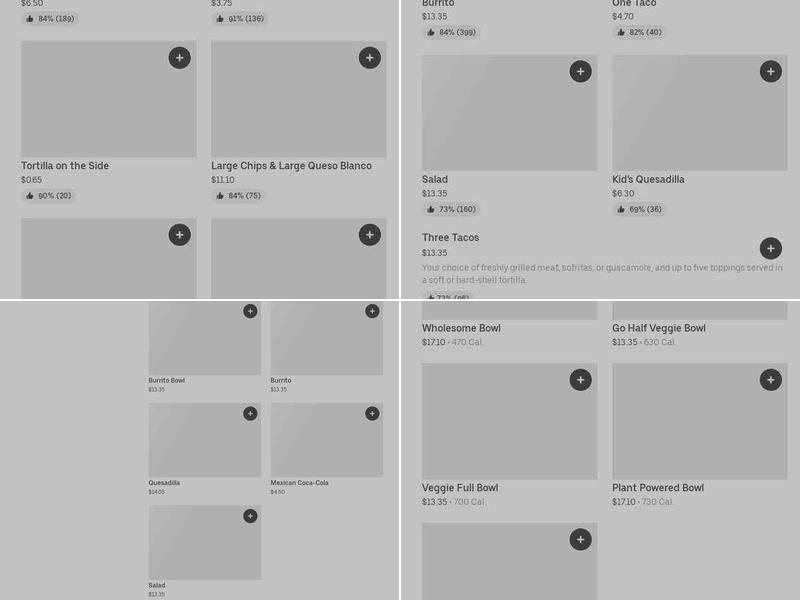 Chipotle Mexican Grill Menu