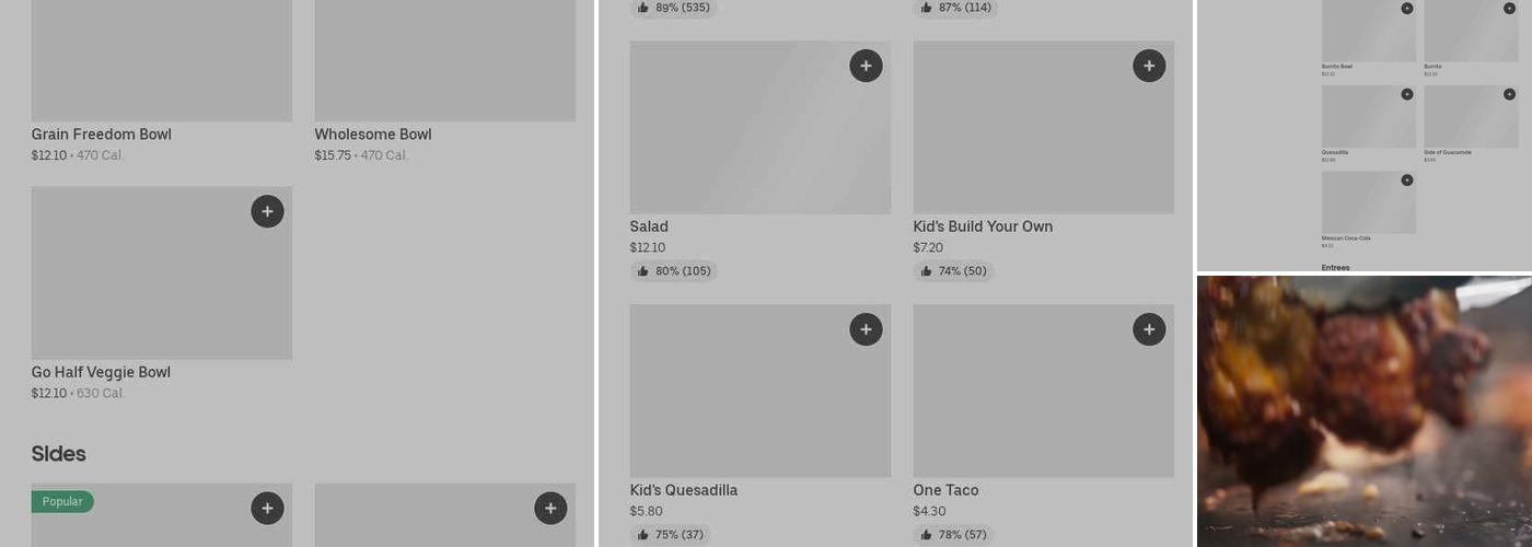 Chipotle Mexican Grill Menu