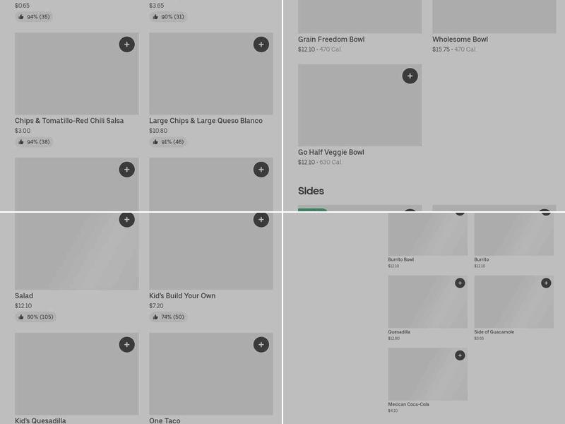 Chipotle Mexican Grill Menu