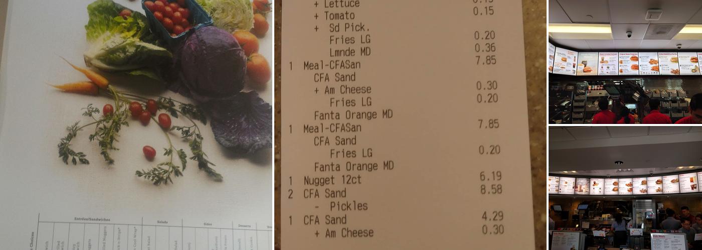 Chick-fil-A Menu