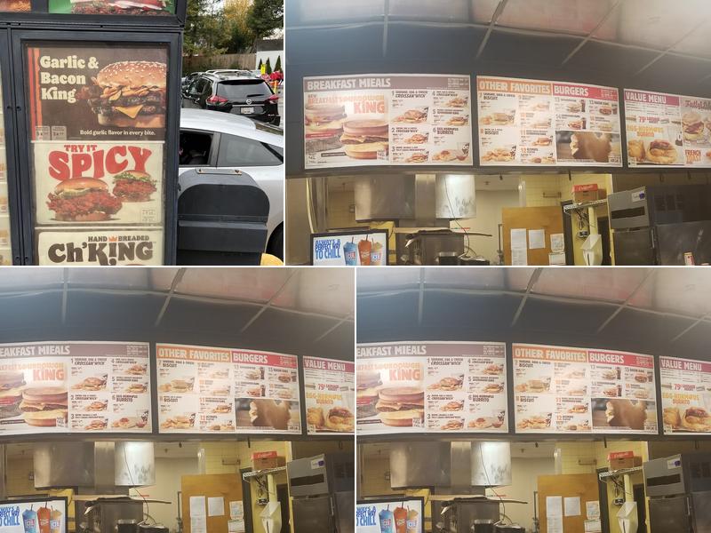 Burger King Menu