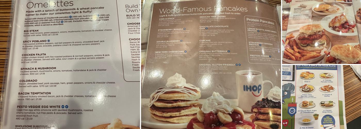 IHOP Menu