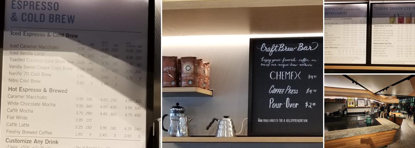 Starbucks Menu