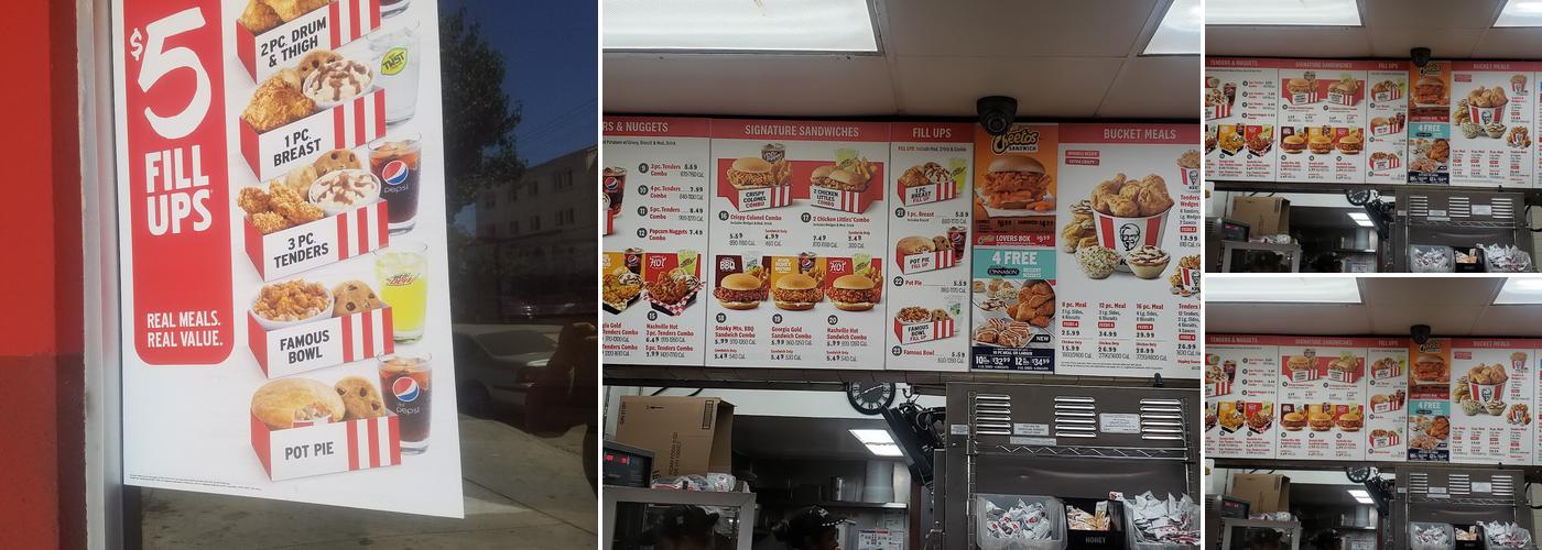 KFC Menu