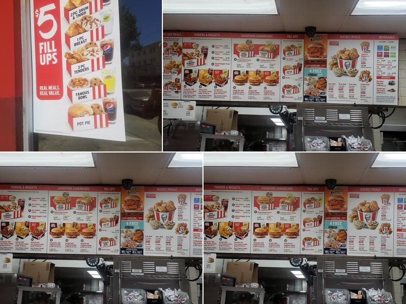 KFC Menu