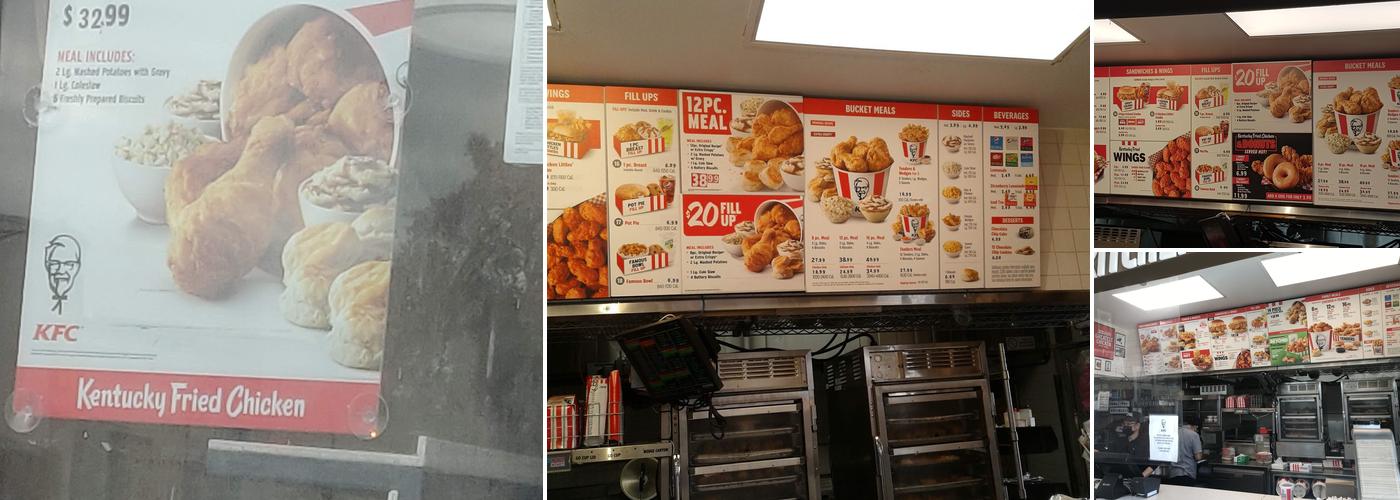 KFC Menu
