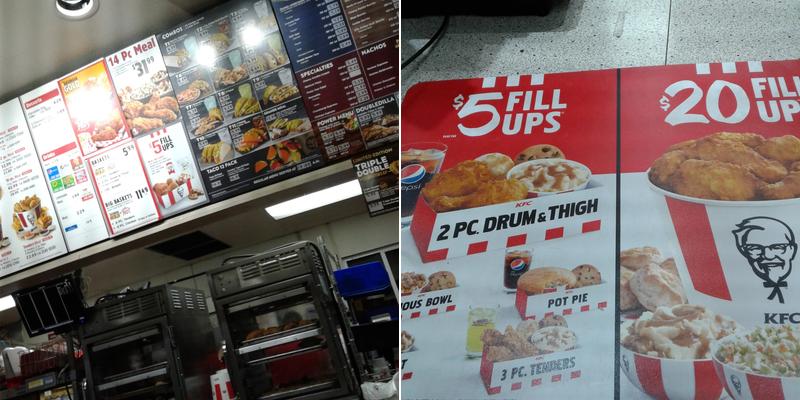 KFC Menu