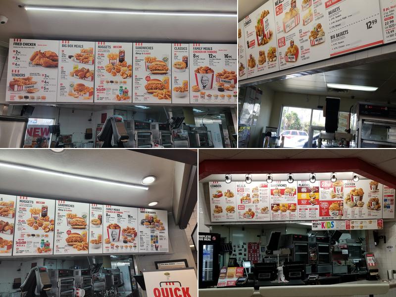 KFC Menu