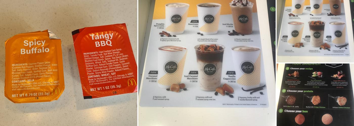 McDonald's Menu