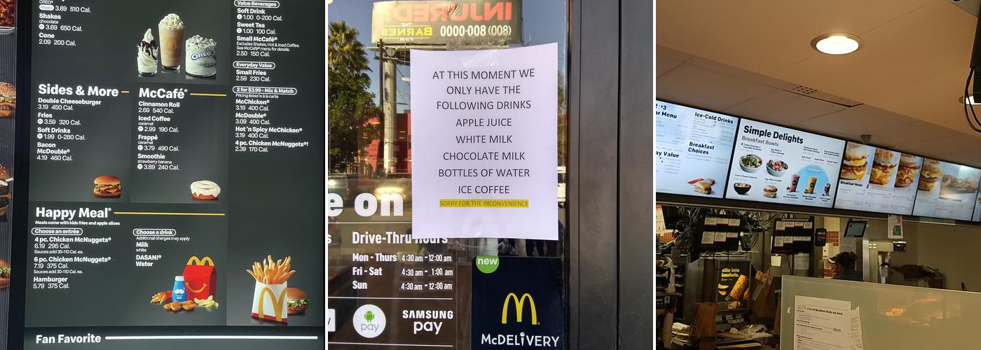 McDonald's Menu