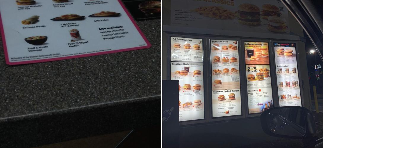 McDonald's Menu