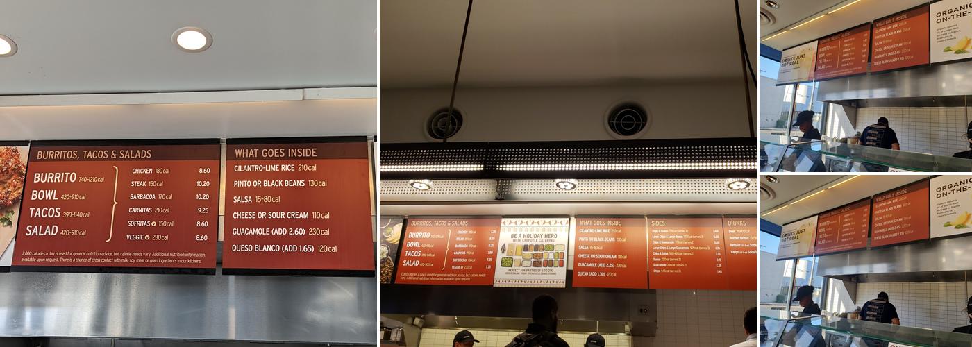 Chipotle Mexican Grill Menu