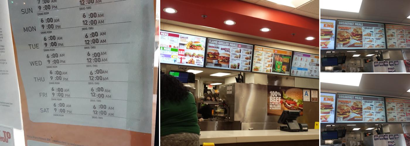 Burger King Menu