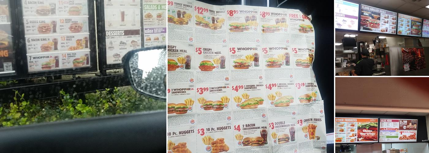 Burger King Menu
