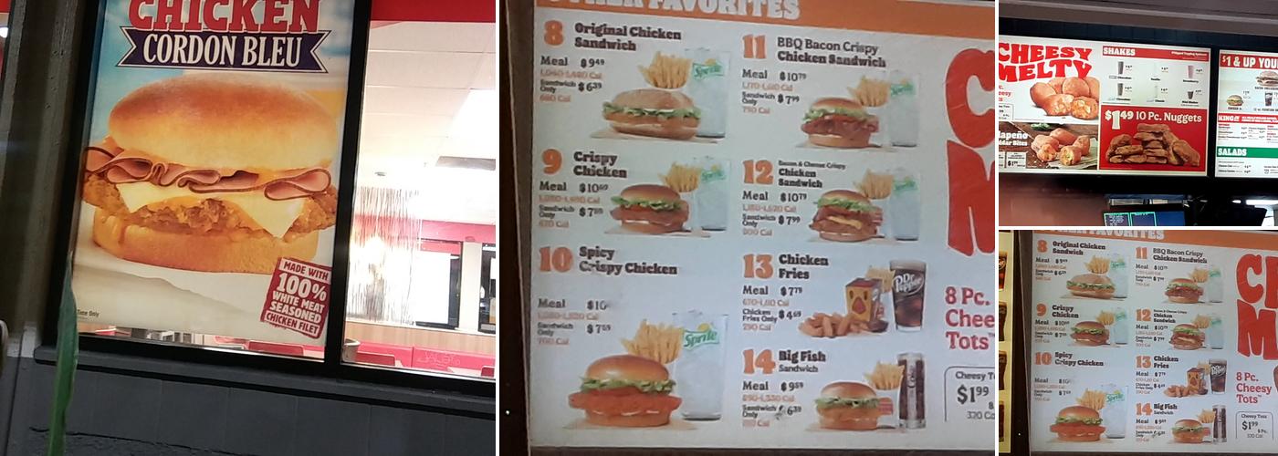 Burger King Menu