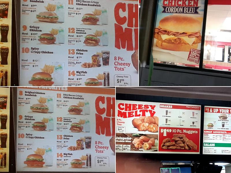 Burger King Menu