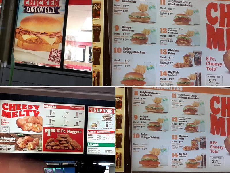 Burger King Menu