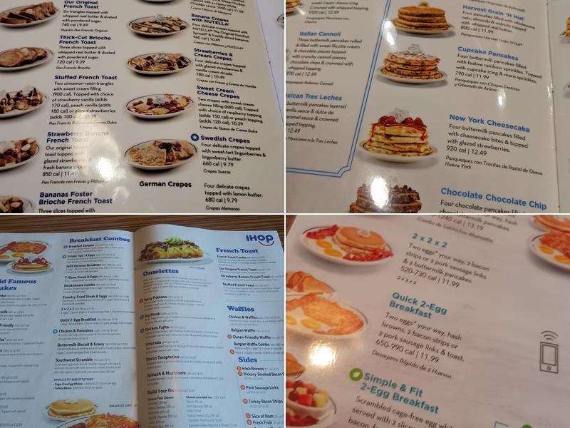 IHOP Menu