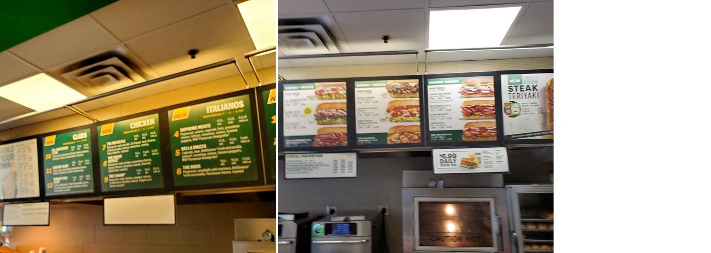 Subway Menu