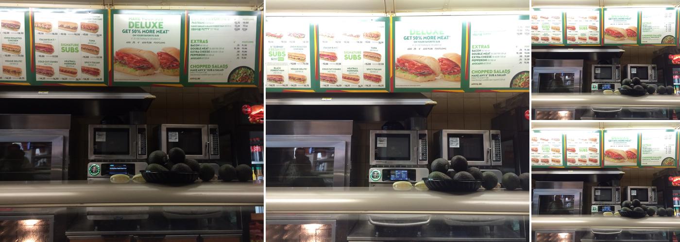 Subway Menu