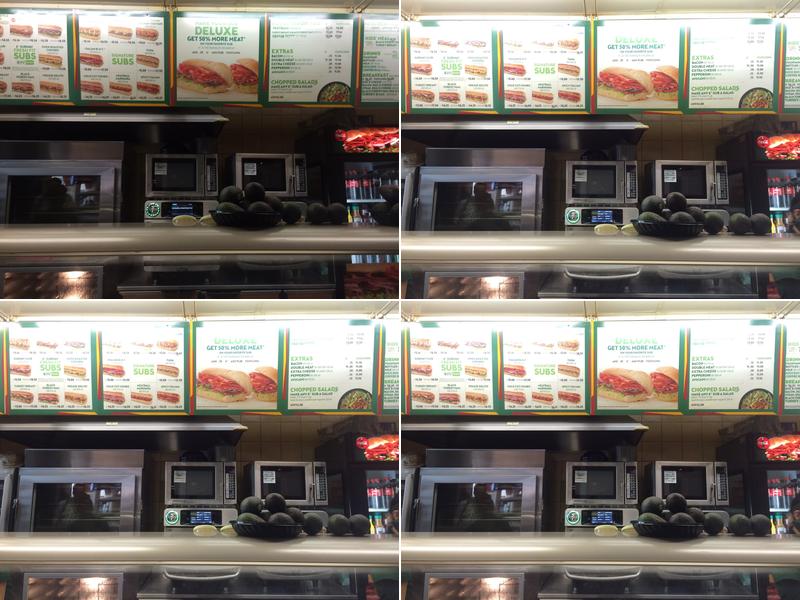 Subway Menu