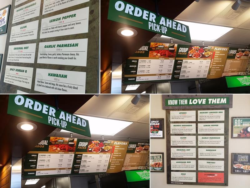 Wingstop Menu