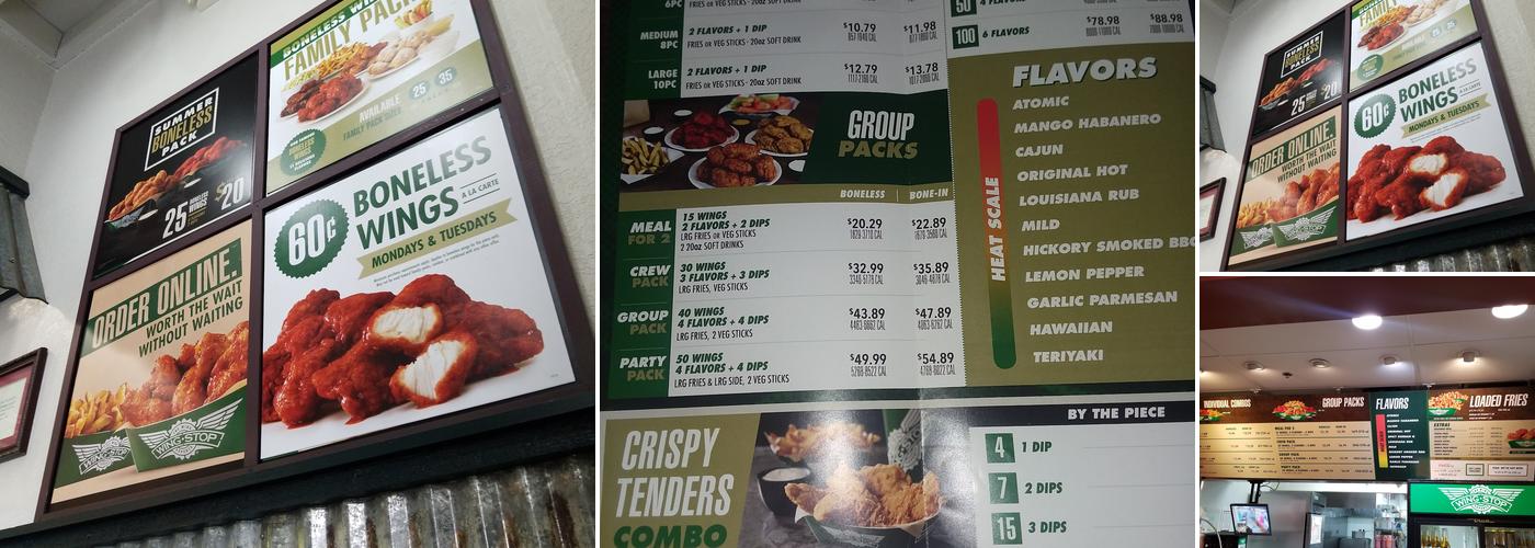 Wingstop Menu